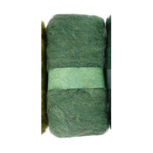 Verde Aguacate Lana para fieltrar, cardar Needle Felting | L'aura Bella