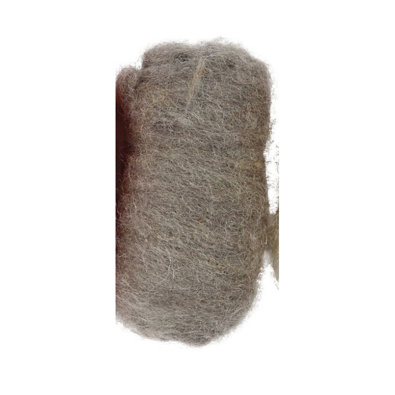 Gris. Lana para fieltrar, cardar. Needle Felting | L'aura Bella