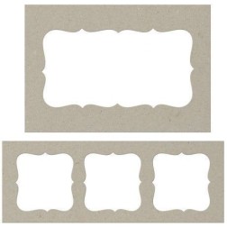 Fabscraps. Chipboard. Colección Classic . DC46006. Marcos con su interior