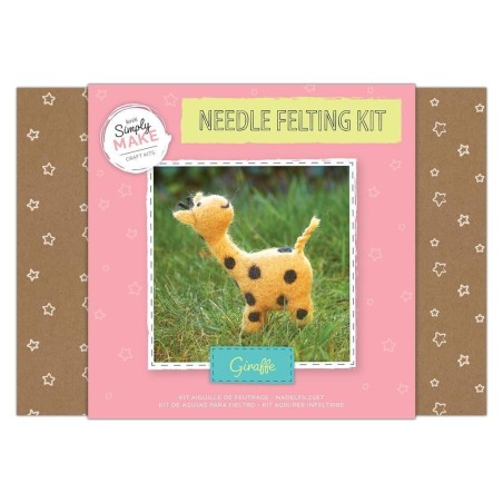 Kit Needle Felting Jirafa. Kit de manualidades DIY  | L'aura Bella