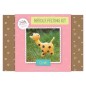 Kit Needle Felting Jirafa. Kit de manualidades DIY, fieltrado