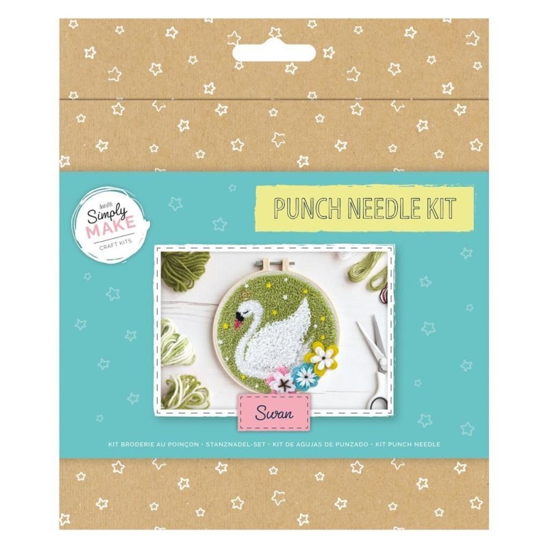 Kit Punch Needle Cisne. Kit de manualidades DIY | L'aura Bella