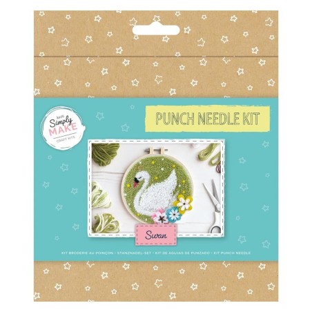 Kit Punch Needle Cisne. Kit de manualidades DIY | L'aura Bella