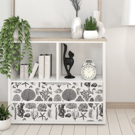 Coastal Sea Life. Transfer, calcomania REDESIGN DECOR TRANSFERS®