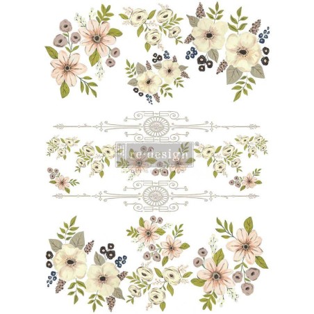 Painted Florals. REDESIGN DECOR TRANSFERS® 656522 | L'aura Bella
