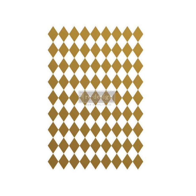 Gold Harlequin. REDESIGN DECOR TRANSFERS® 657741 | L'aura Bella