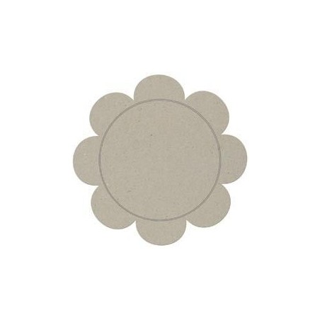 Placa grande con forma de margarita