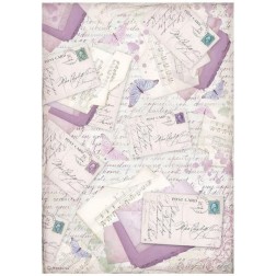 Provence Cartas Papel arroz A4 Stamperia DFSA4676 | L'aura Bella
