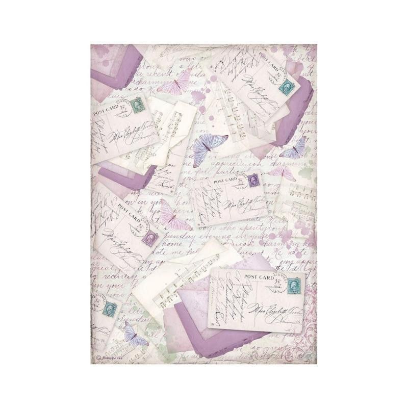 Provence Cartas Papel arroz A4 Stamperia DFSA4676 | L'aura Bella