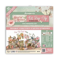 House of Roses Kit DIY para Tarjeta Pop Up. Stamperia  | L'aura Bella