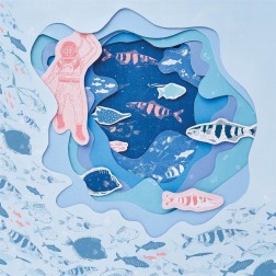 Into the Blue. Colección 48 papeles Scrapbooking | L'aura Bella