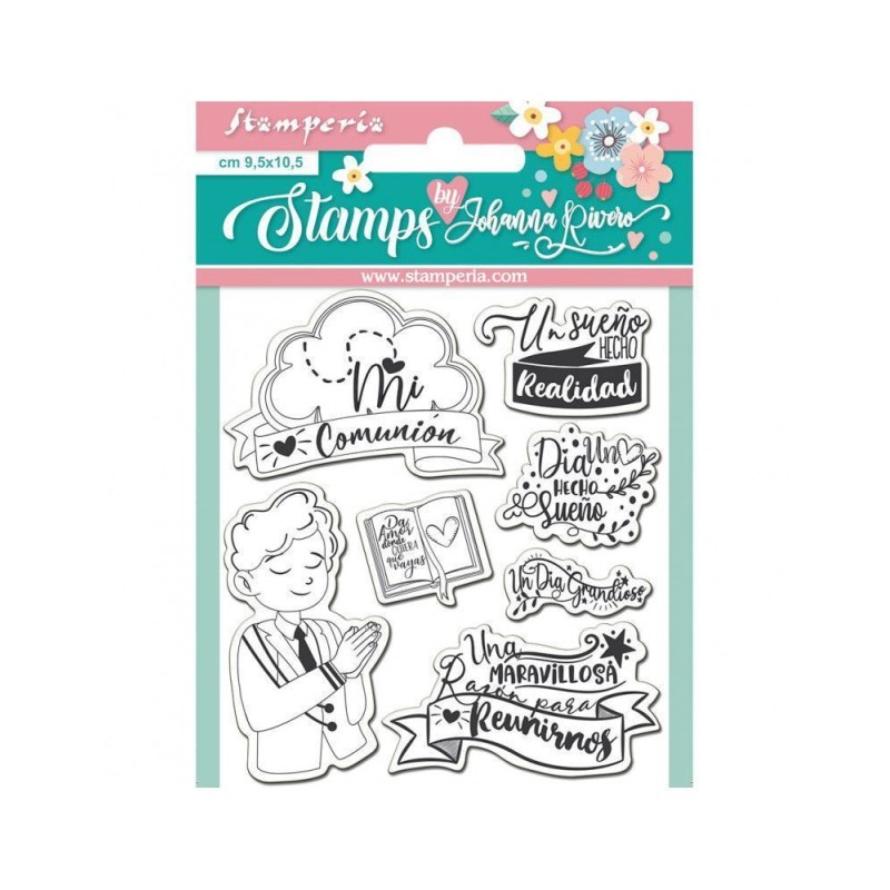 Pack de 7 sellos Mi Primera Comunión niño, Rivero | L'aura Bella