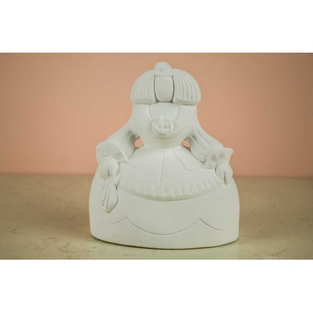 Menina Lisa, figura de escayola. 18 cm