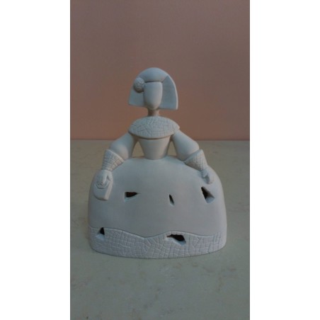 Menina Trencadis escayola. 17 cm