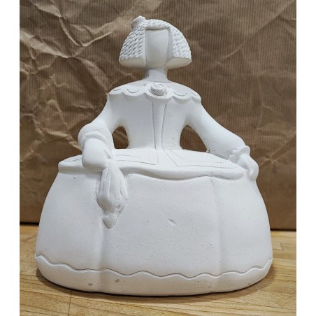 Menina mediana. Figura de escayola. 18 cm