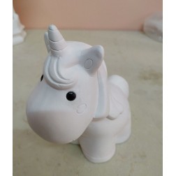 Unicornio con estrella. Escayola. 15 cm | L'aura Bella