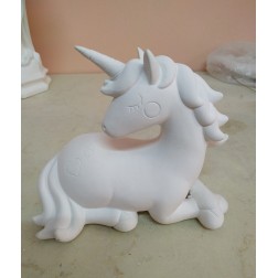 Unicornio con corazón. 14 x 17 cm | L'aura Bella