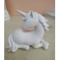 Unicornio corazón. Escayola. 14 x 17 cm