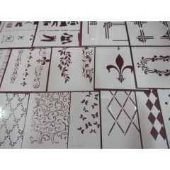 Plantillas de stencil y estarcido