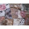 Flores, perlas, botones y otras decoraciones para scrapbooking