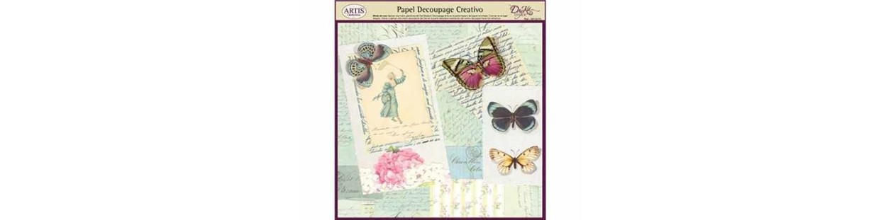 Papel Decoupage y Canva Prediseñado Dayka Trade