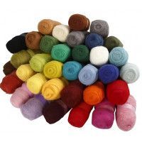 Lana cardada, carded wool, afieltrar, lana, fieltro |L'aura Bella